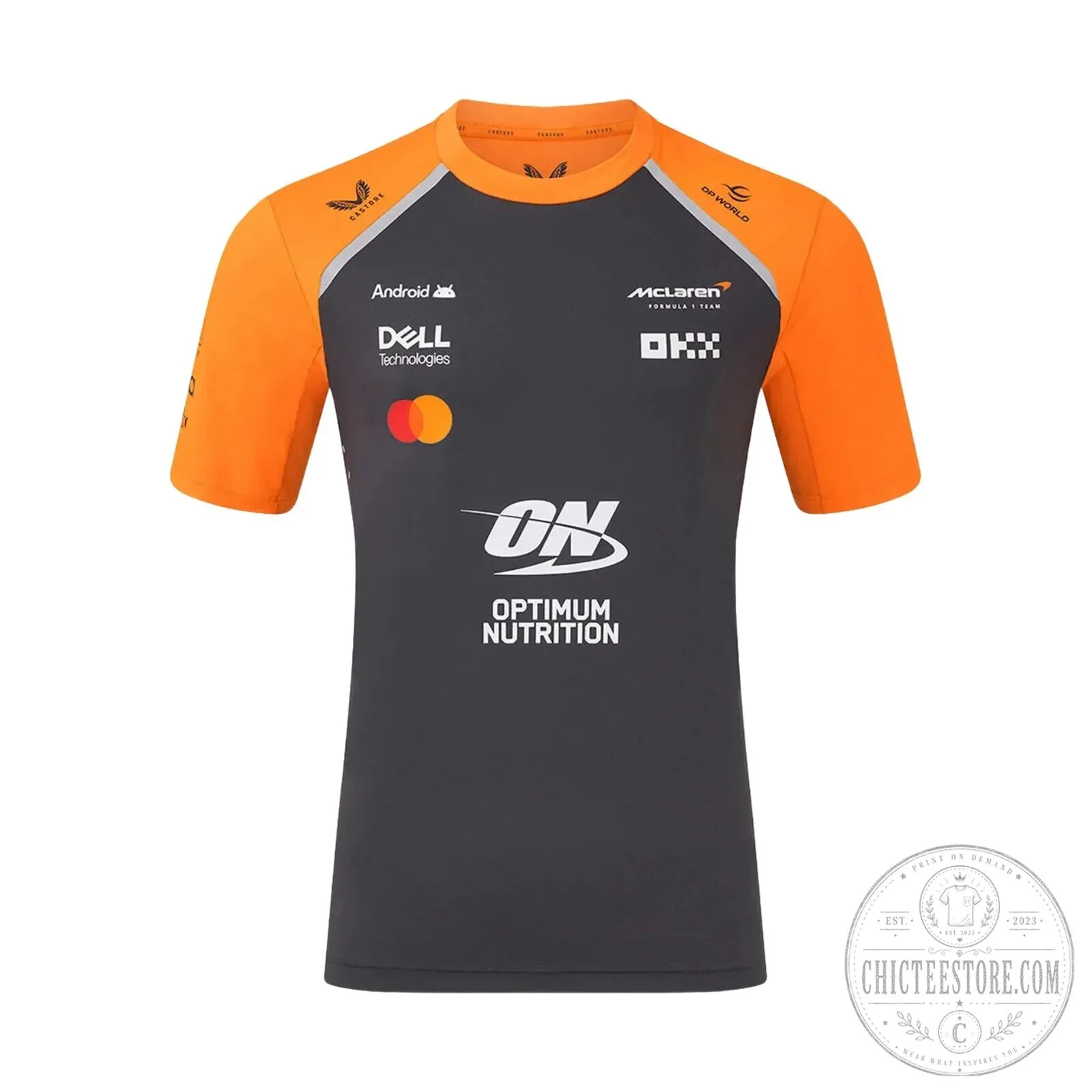 McLaren Formula 1 Team Dark Mode Performance T-Shirt 5 McLaren Formula 1 Team Dark Mode Performance T-Shirt