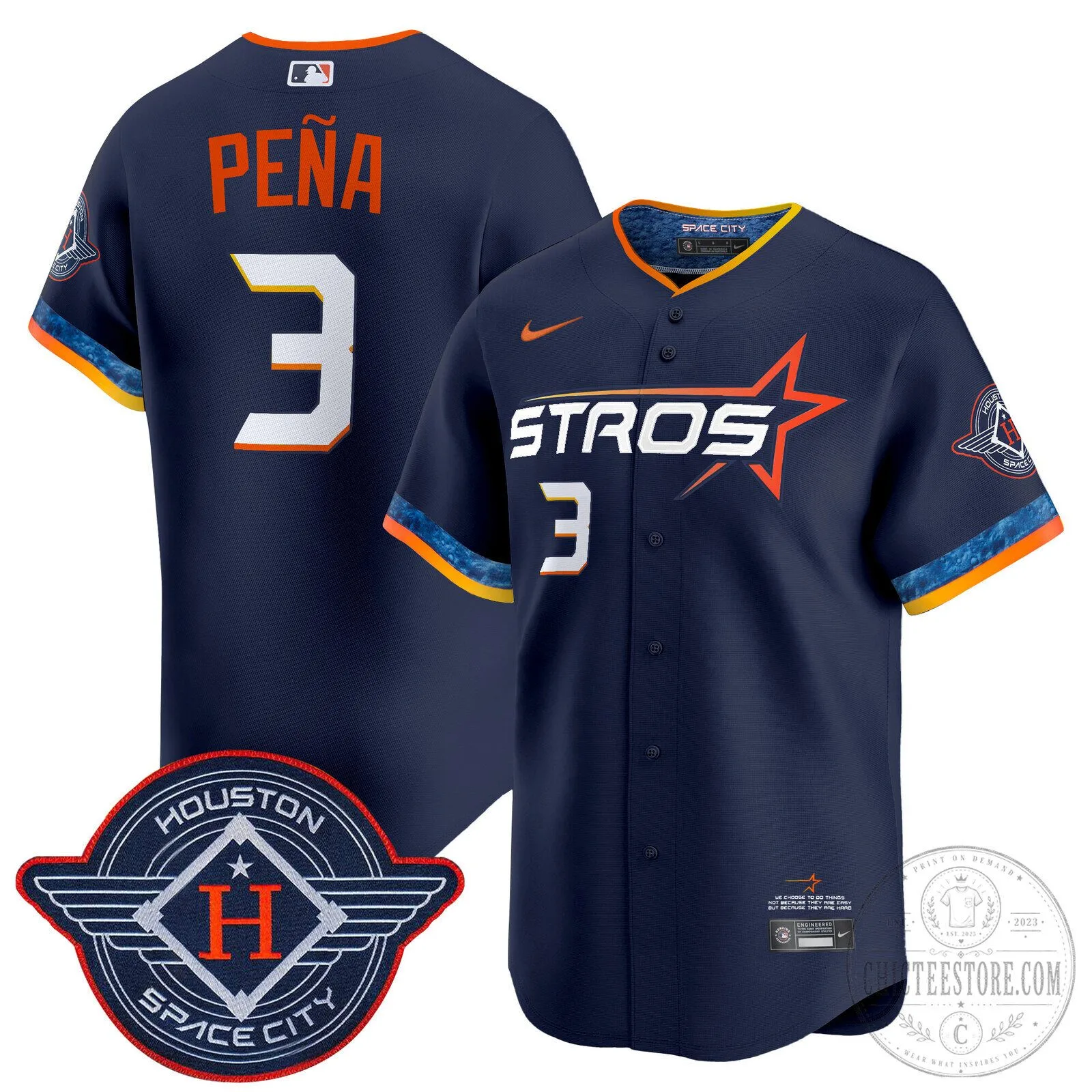 Houston Astros Carlos Correa White 2025 City Connect Vapor Premier Limited Baseball Jersey 49 Houston Astros Carlos Correa White 2025 City Connect Vapor Premier Limited Baseball Jersey