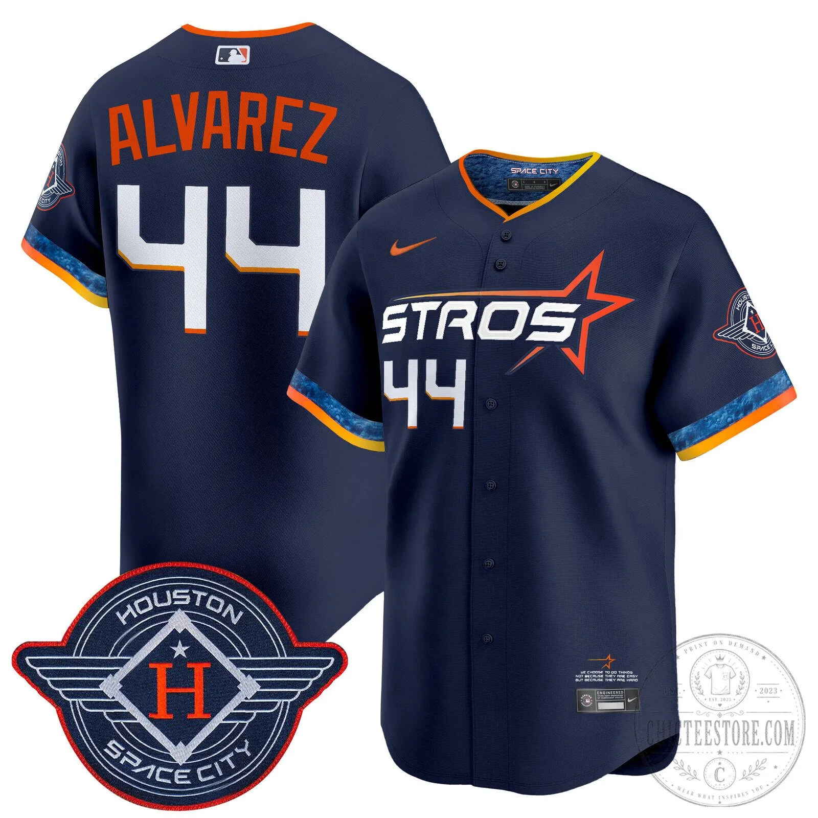 Houston Astros Carlos Correa White 2025 City Connect Vapor Premier Limited Baseball Jersey 50 Houston Astros Carlos Correa White 2025 City Connect Vapor Premier Limited Baseball Jersey