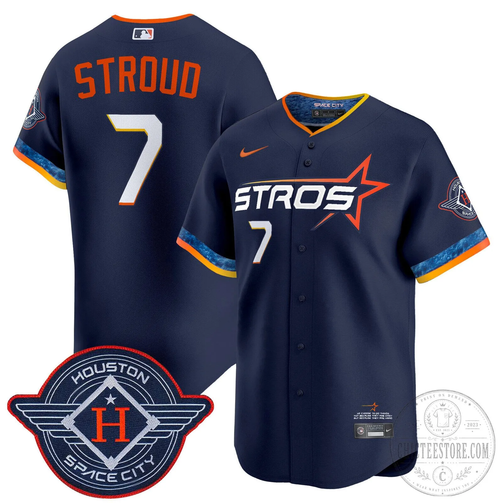 Houston Astros Carlos Correa White 2025 City Connect Vapor Premier Limited Baseball Jersey 51 Houston Astros Carlos Correa White 2025 City Connect Vapor Premier Limited Baseball Jersey