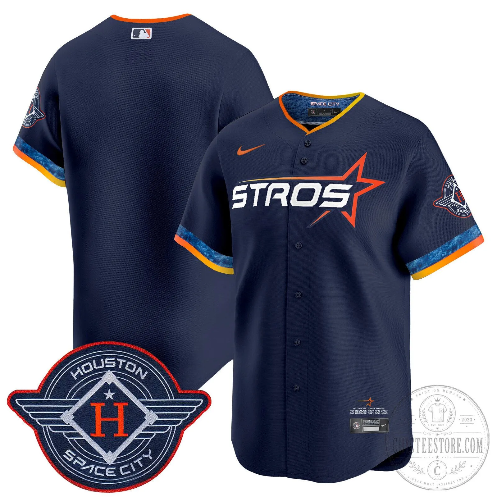 Houston Astros Carlos Correa White 2025 City Connect Vapor Premier Limited Baseball Jersey 55 Houston Astros Carlos Correa White 2025 City Connect Vapor Premier Limited Baseball Jersey