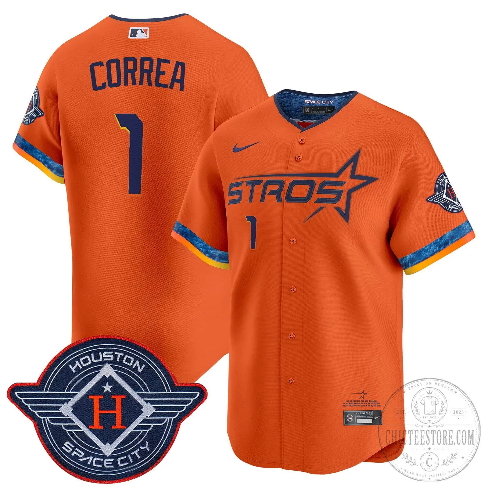 Houston Astros Carlos Correa White 2025 City Connect Vapor Premier Limited Baseball Jersey 65 Houston Astros Carlos Correa White 2025 City Connect Vapor Premier Limited Baseball Jersey