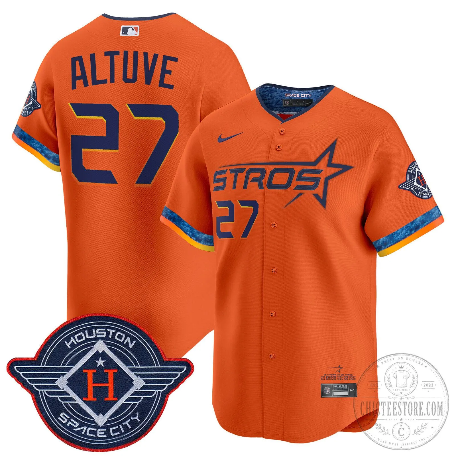 Houston Astros Carlos Correa White 2025 City Connect Vapor Premier Limited Baseball Jersey 66 Houston Astros Carlos Correa White 2025 City Connect Vapor Premier Limited Baseball Jersey