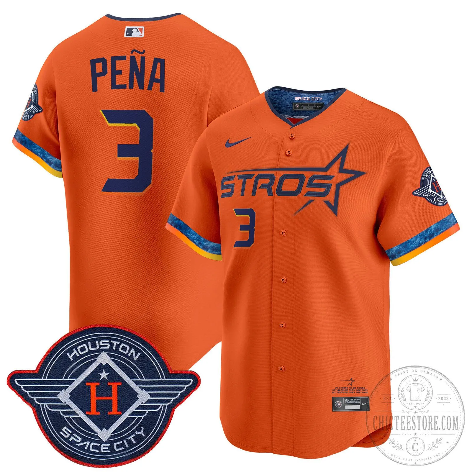 Houston Astros Carlos Correa White 2025 City Connect Vapor Premier Limited Baseball Jersey 67 Houston Astros Carlos Correa White 2025 City Connect Vapor Premier Limited Baseball Jersey