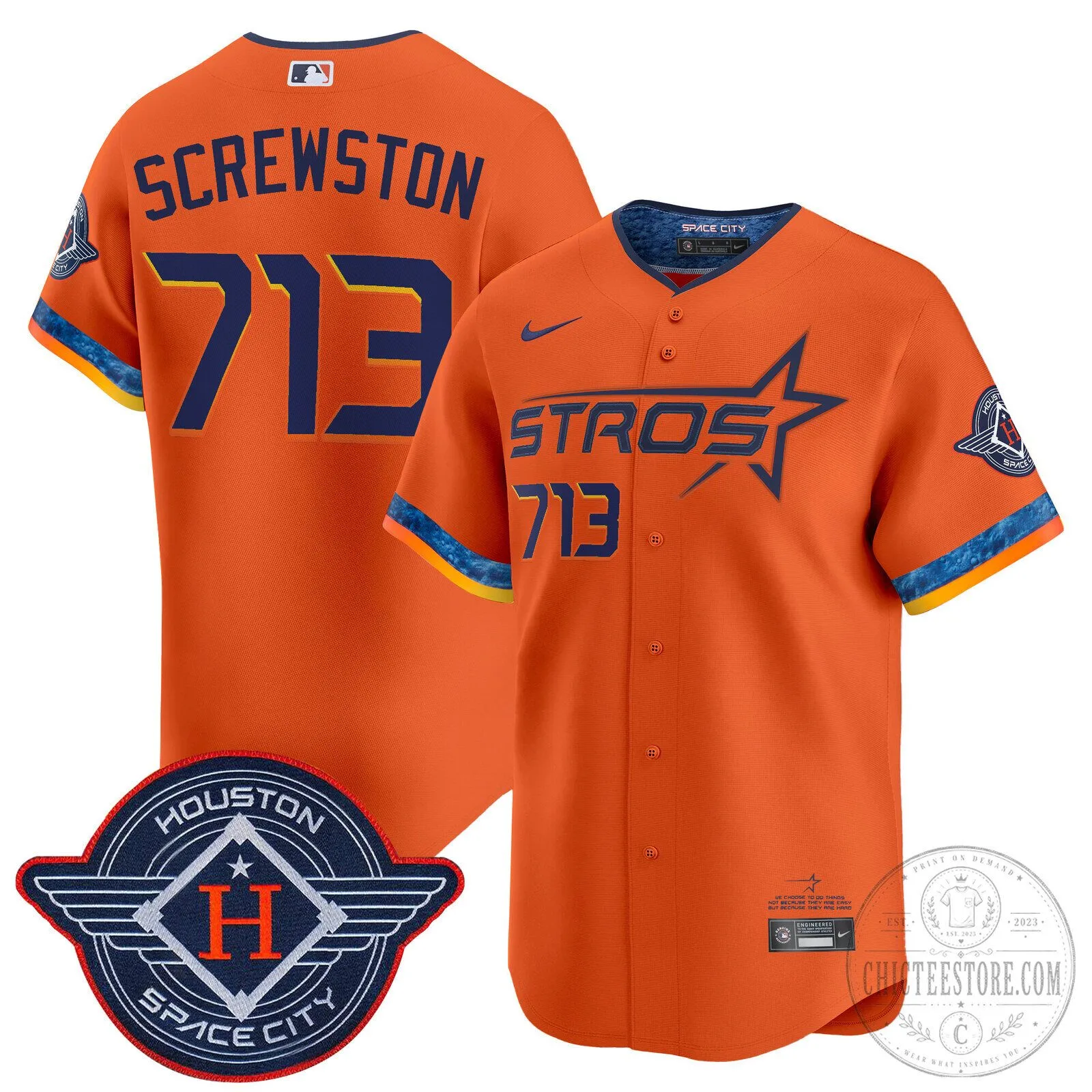 Houston Astros Carlos Correa White 2025 City Connect Vapor Premier Limited Baseball Jersey 71 Houston Astros Carlos Correa White 2025 City Connect Vapor Premier Limited Baseball Jersey
