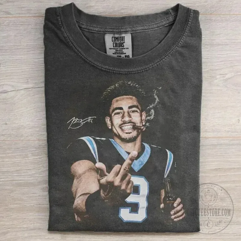 Bryce Young Carolina Football Quarterback Graphic T-Shirt