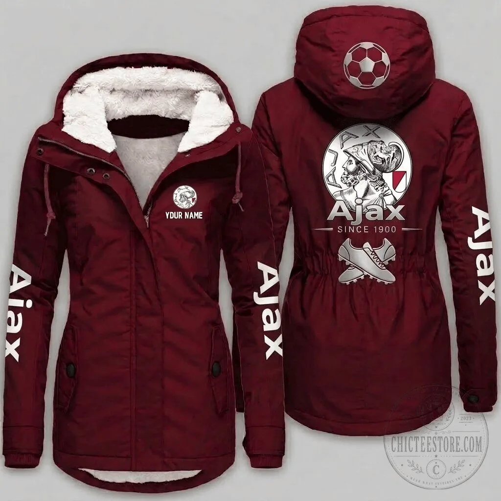 Ajax Amsterdam Football Club Eredivisie Women's Winter Fleece Jacket