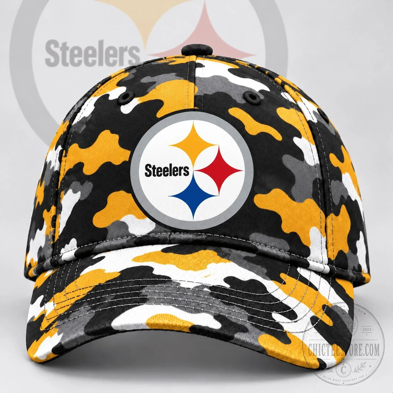 Pittsburgh Steelers Urban Camouflage Pattern Baseball Cap Hat