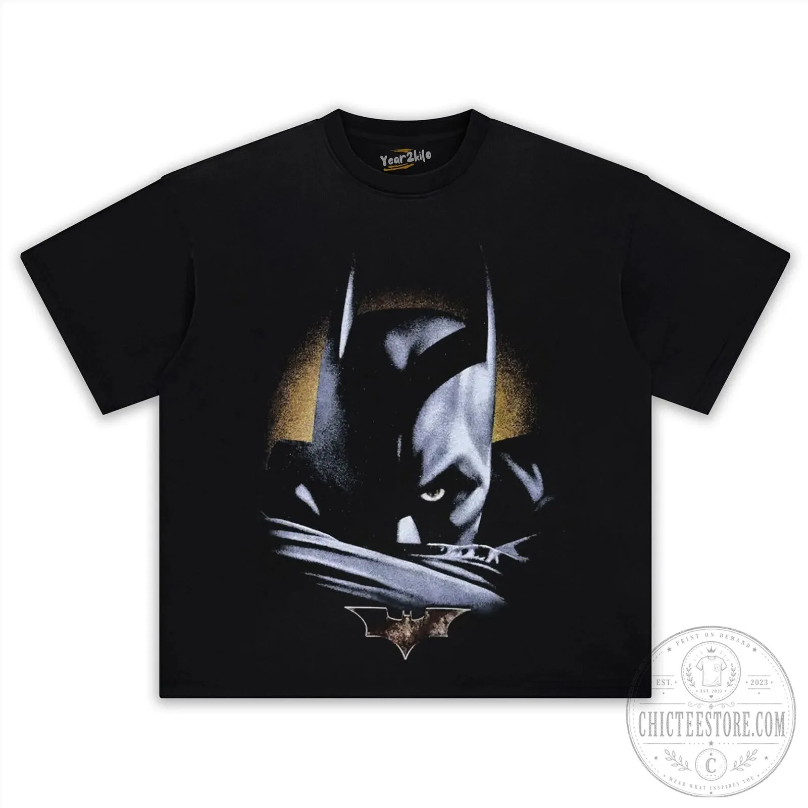 Batman The Dark Knight Movie Poster Black T-Shirt